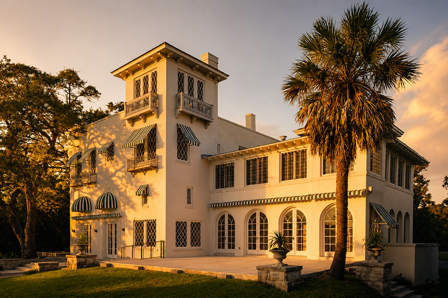 Laguna Gloria at golden hour