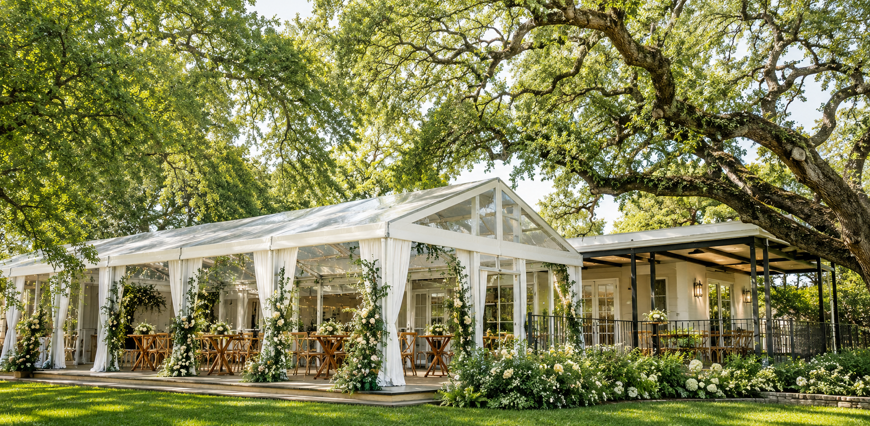 Mattie's at Green Pastures tented wedding