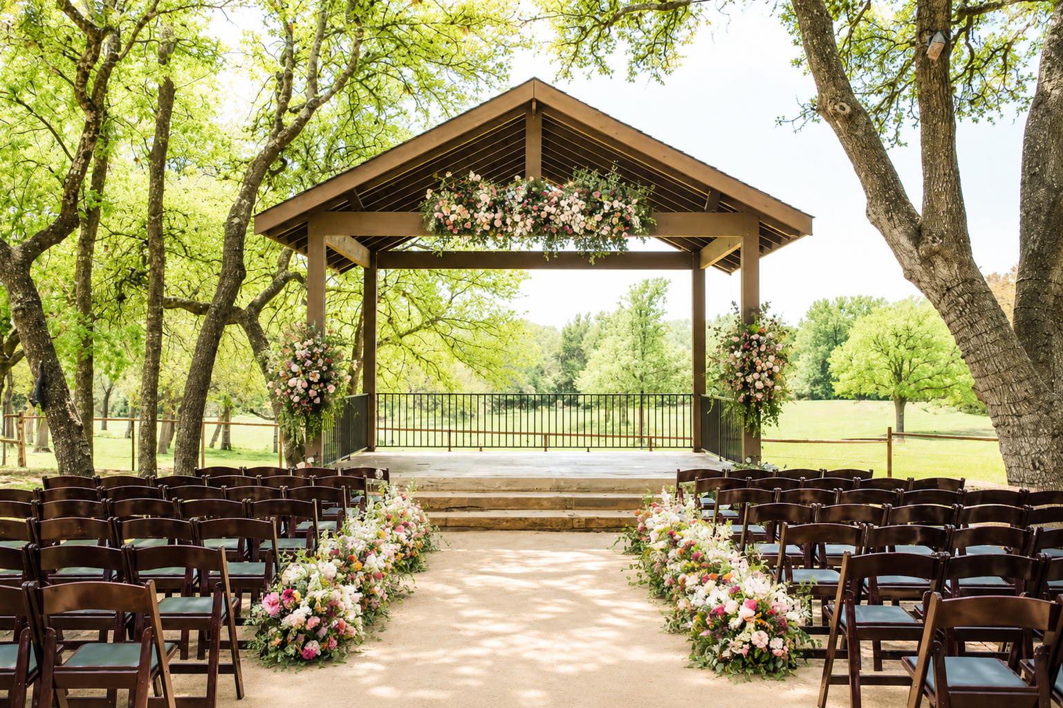 Ranch Austin outdoor ceremony