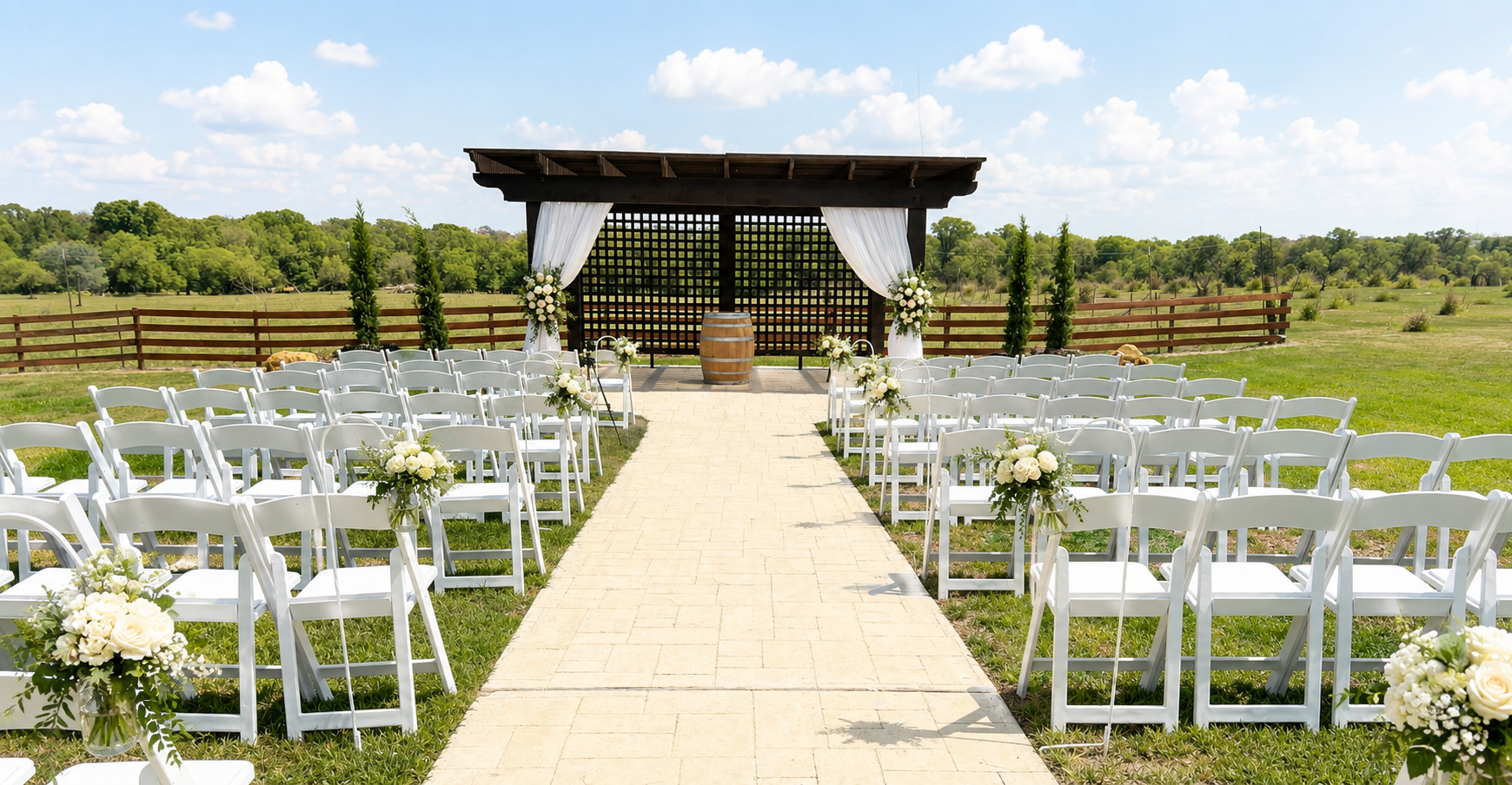 Red Rock Vineyards outdoor ceremony