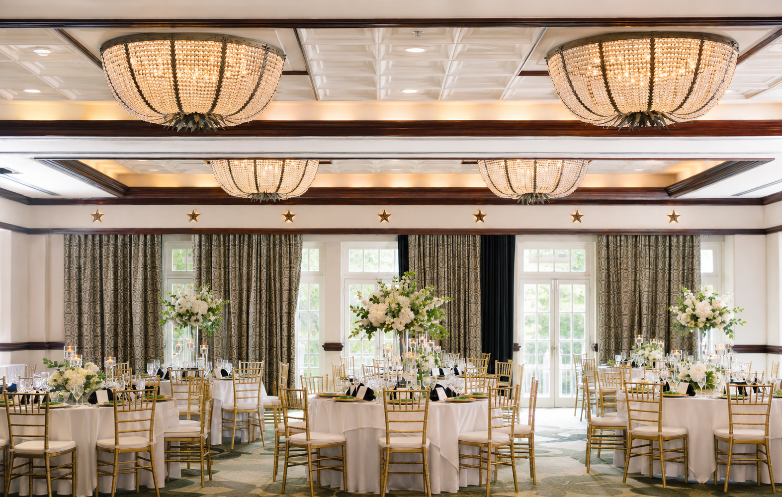 The Stephen F Austin Royal Sonesta Hotel ballroom reception