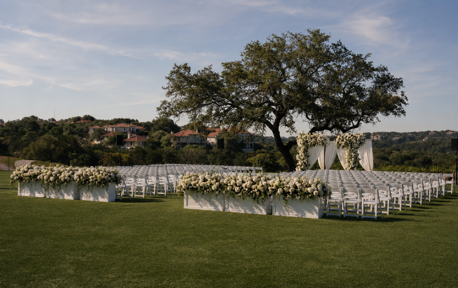 The Austonian Club garden ceremony