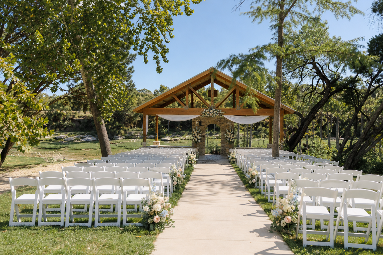 The Waters Point outdoor ceremony