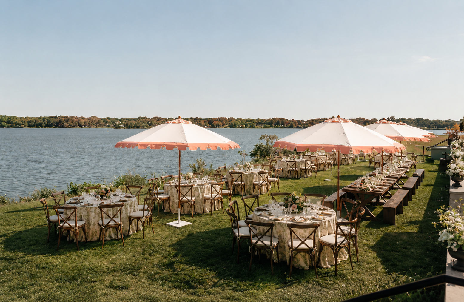 The Filter Building on White Rock Lake italian themed garden reception