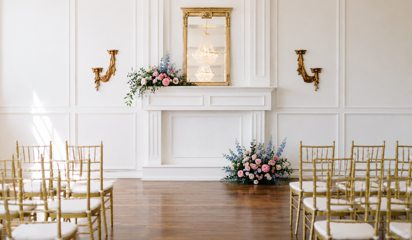The Schoolhouse indoor ceremony