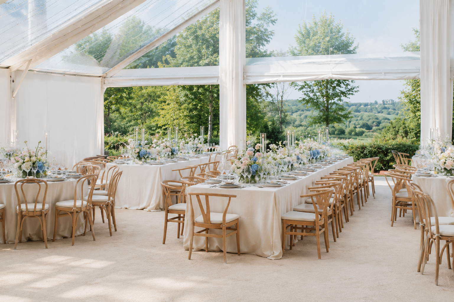 Inness black tie tented reception