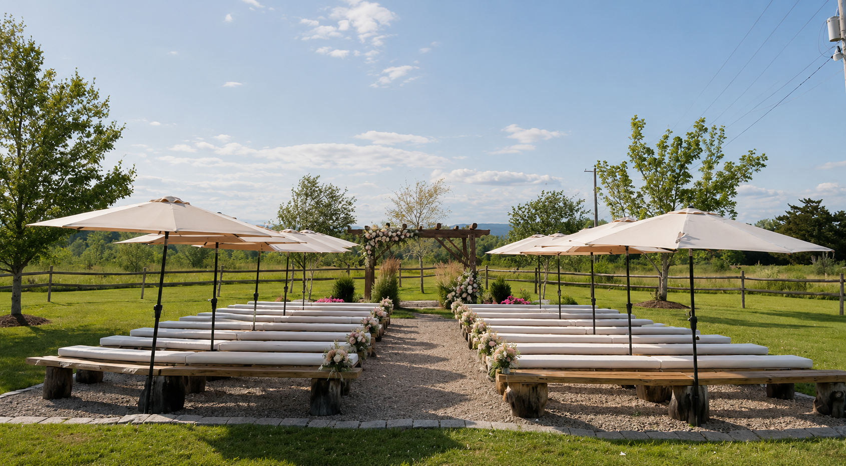 Lippincott Manor outdoor ceremony