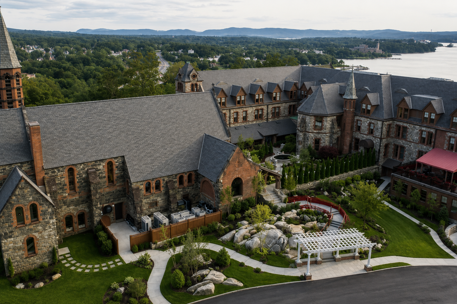 The Abbey Inn & Spa lakeside property
