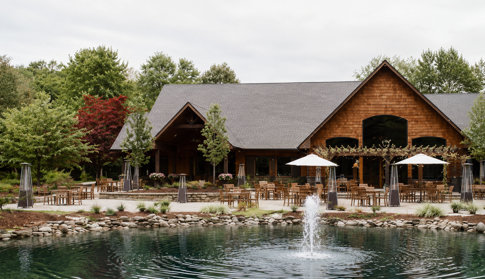 The Venue at Winding Hills waterside view