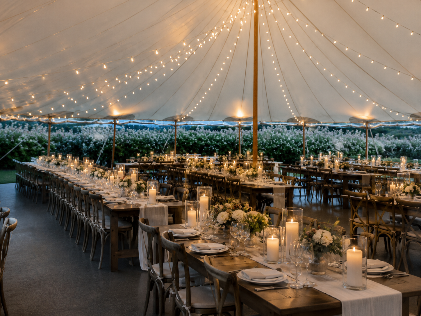 Valley Rock Inn tented reception
