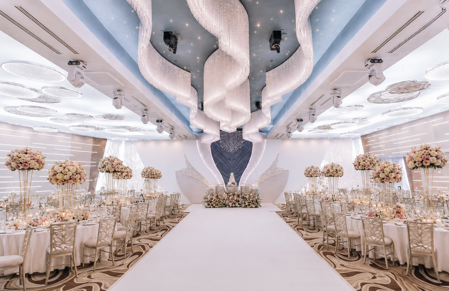 Aurora Banquet Hall elegant ballroom reception
