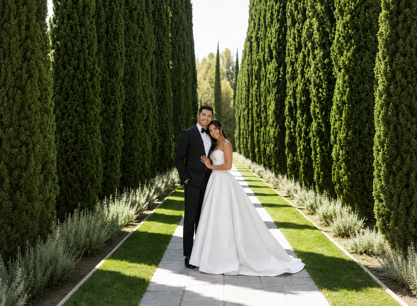 Greystone Mansion bridal portrait
