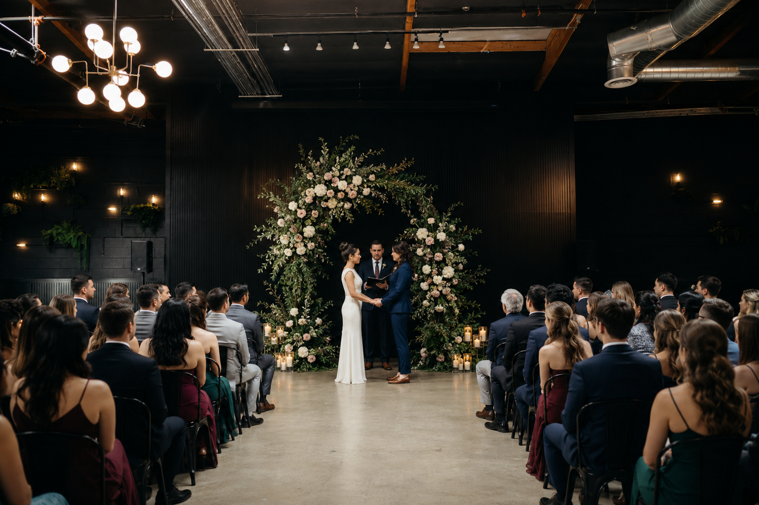 Playa Studios artsy wedding ceremony