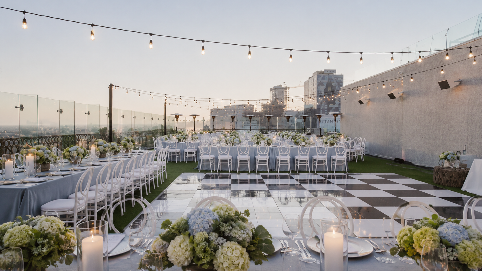 The West Hollywood EDITION hotel rooftop reception