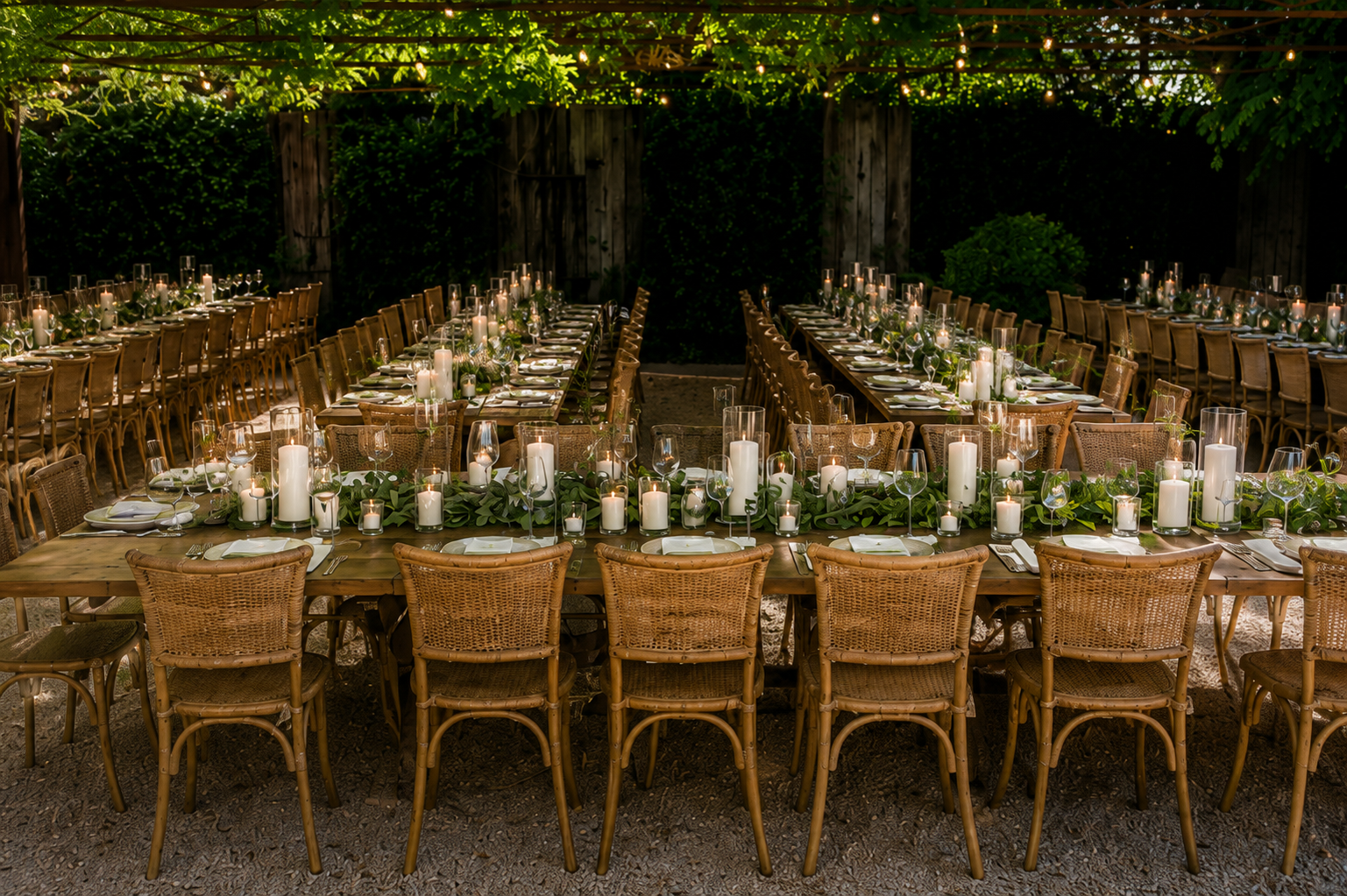 Barndiva courtyard reception
