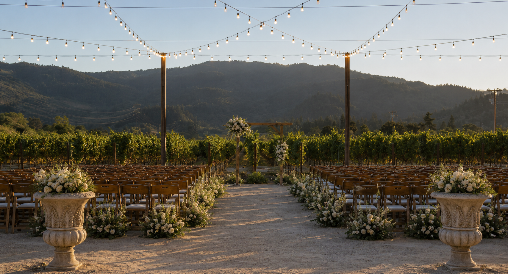 Brindare Estate vineyard ceremony