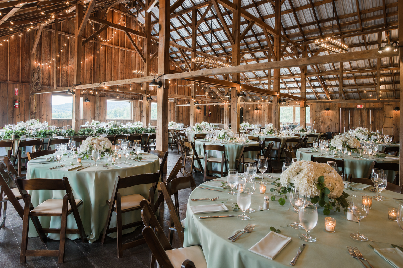 Stemple Creek Ranch barn reception