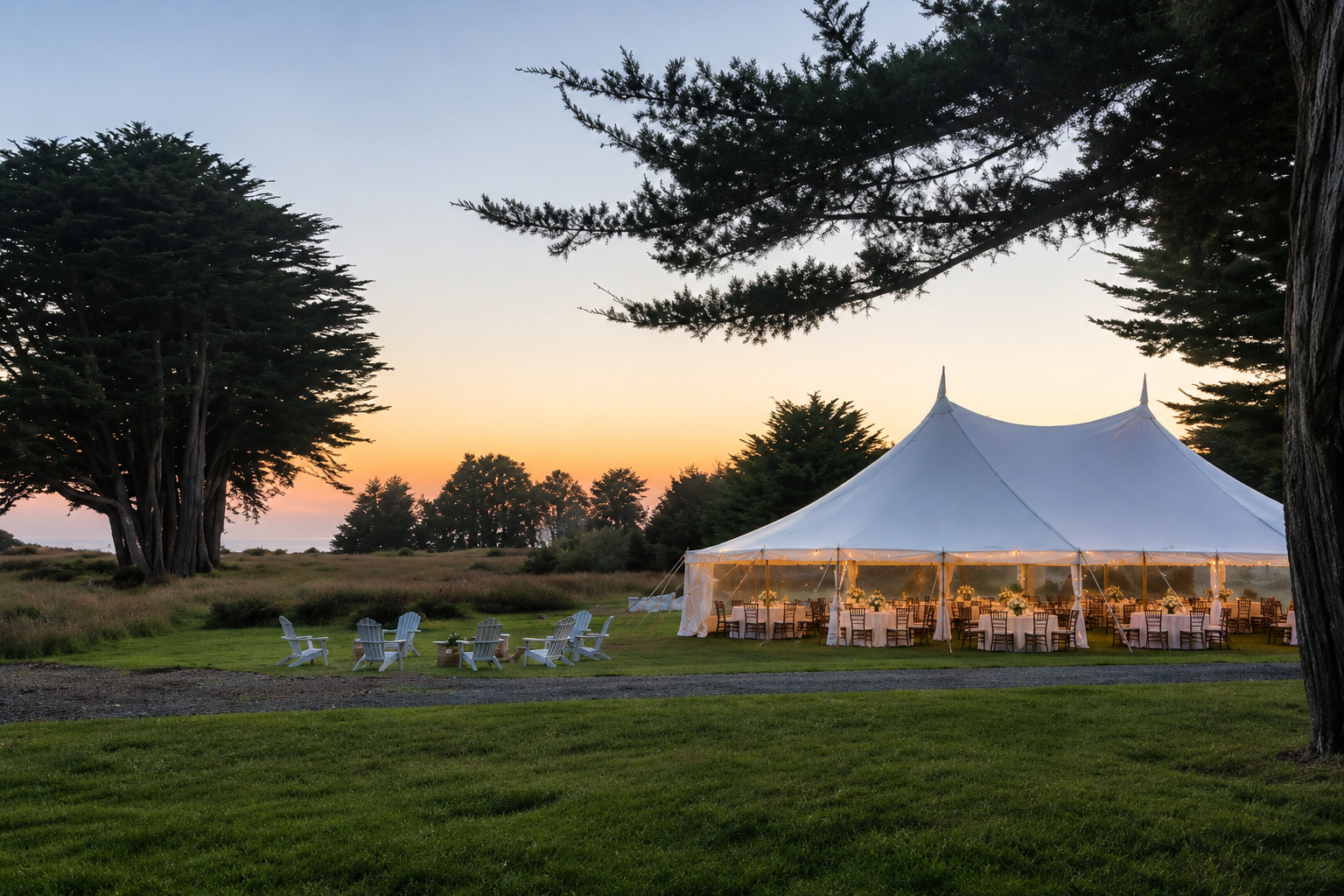 The Fensalden tented reception