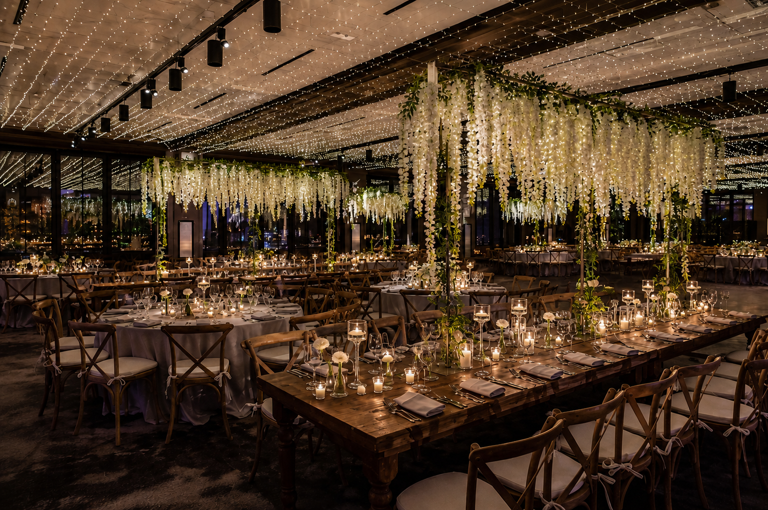 1 Hotel Brooklyn Bridge candlelit reception
