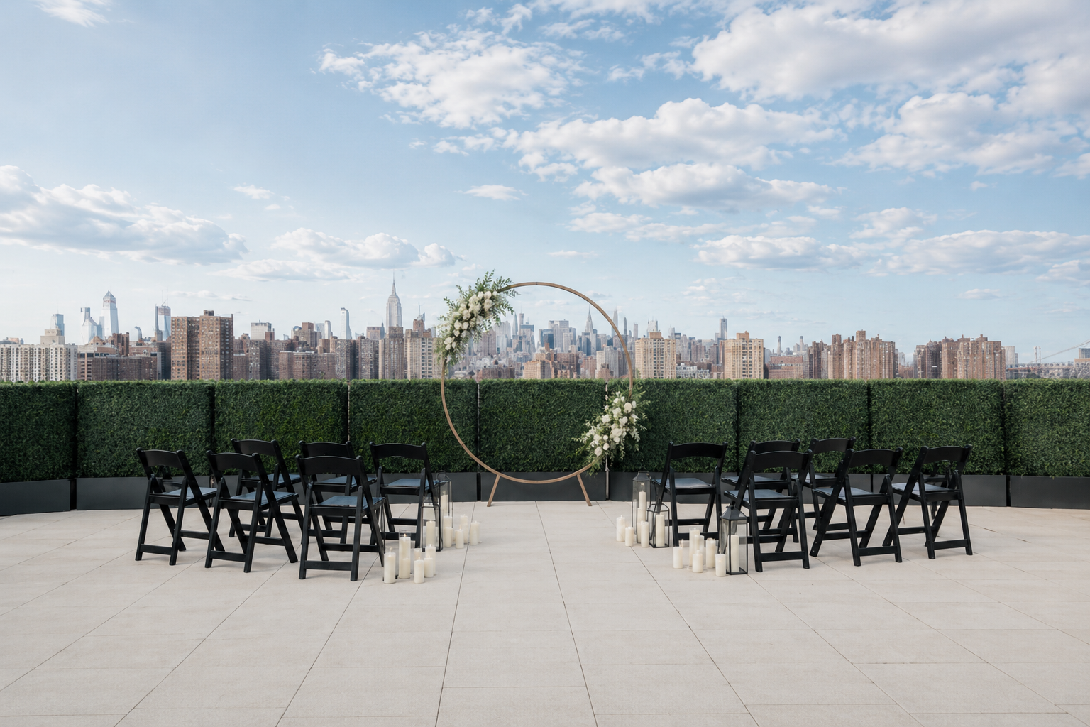 Bridgepoint nyc rooftop ceremony