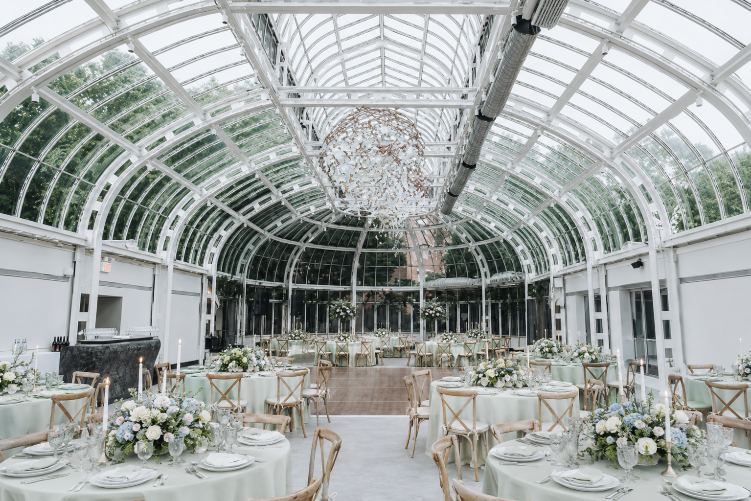 Brooklyn Botanic Garden conservatory reception