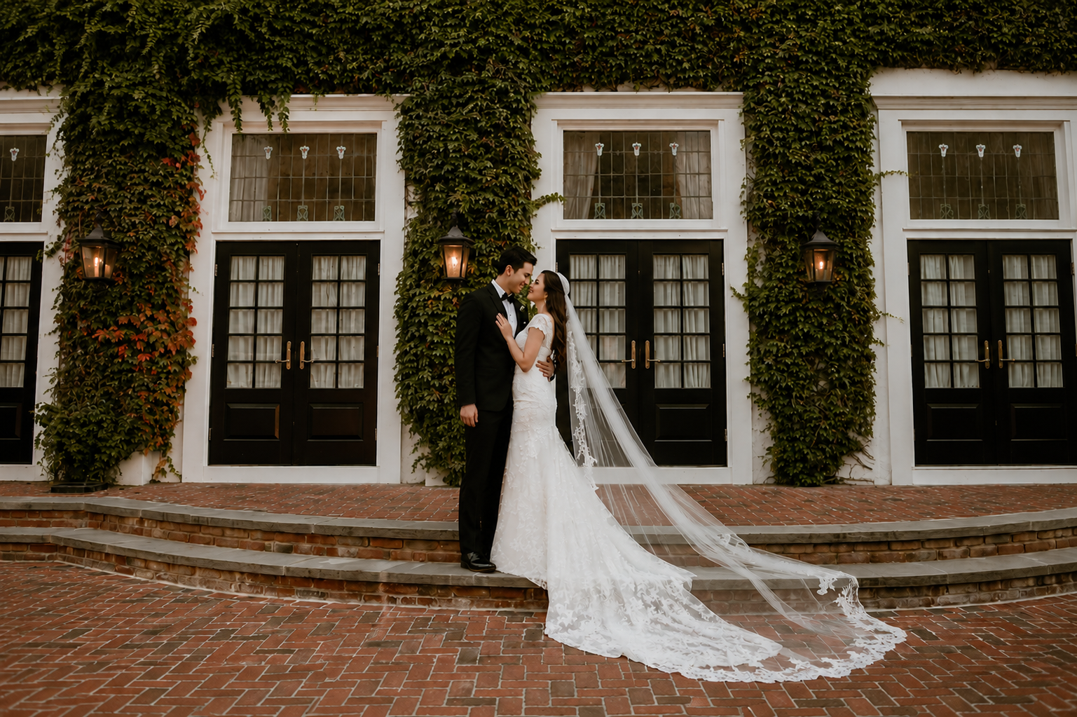David's Country Inn bridal portrait