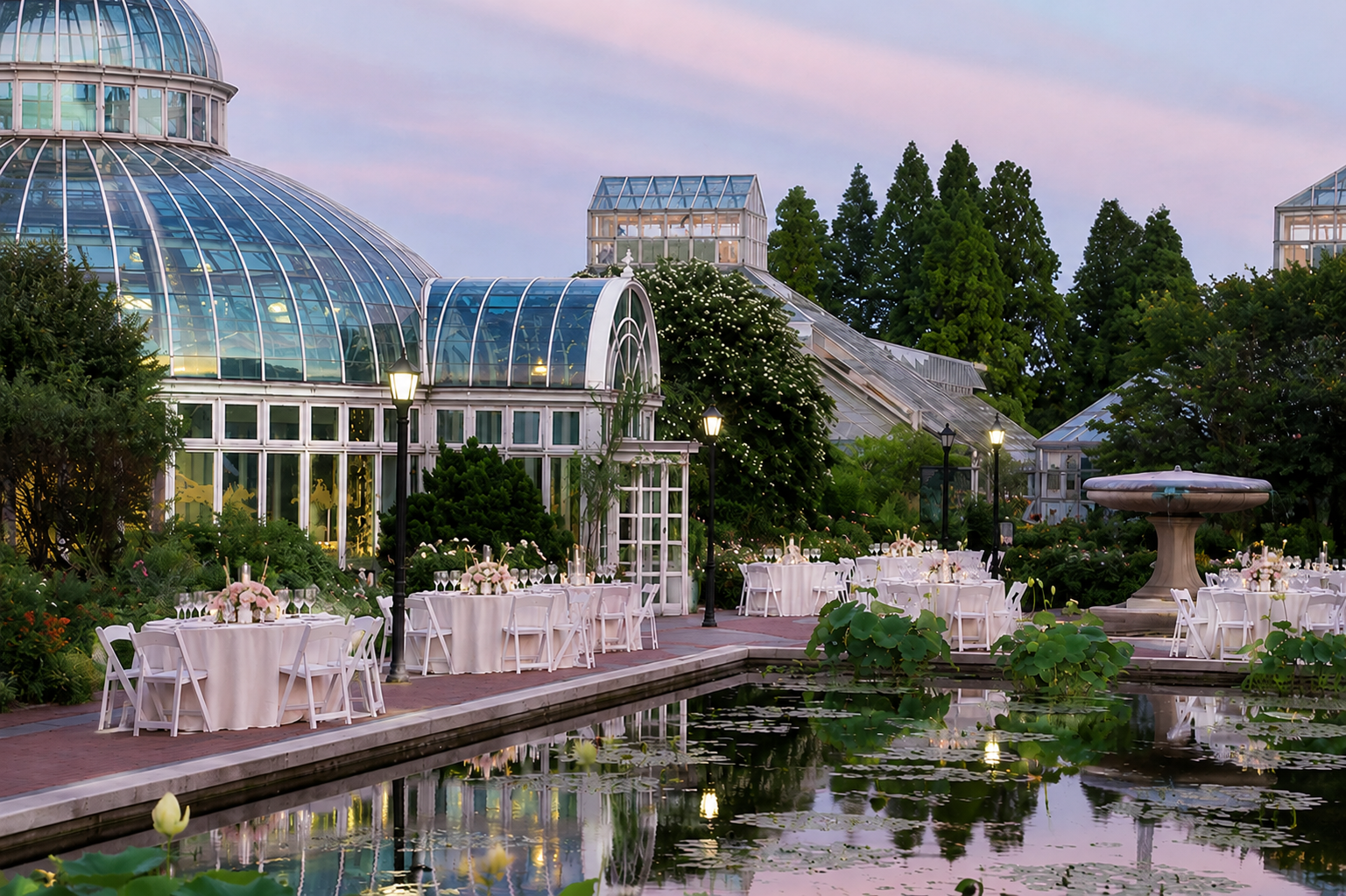 New York Botanical Garden outdoor reception