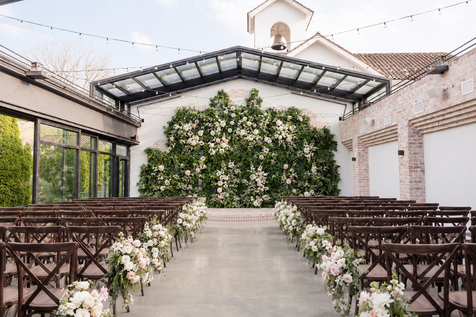 Perona Farms greenhouse ceremony