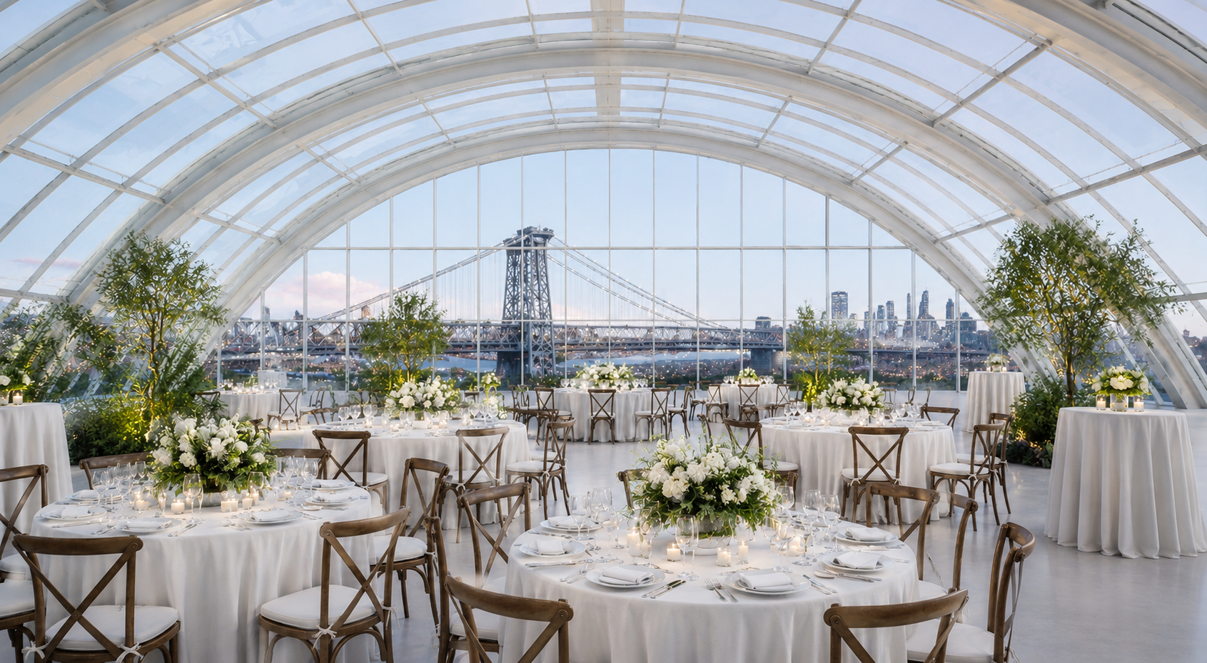 Skylight at The Refinery bridge view reception