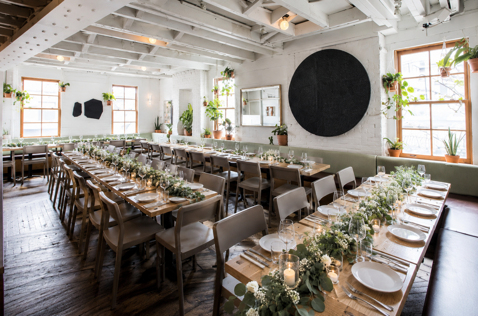 Sunday in Brooklyn intimate wedding reception
