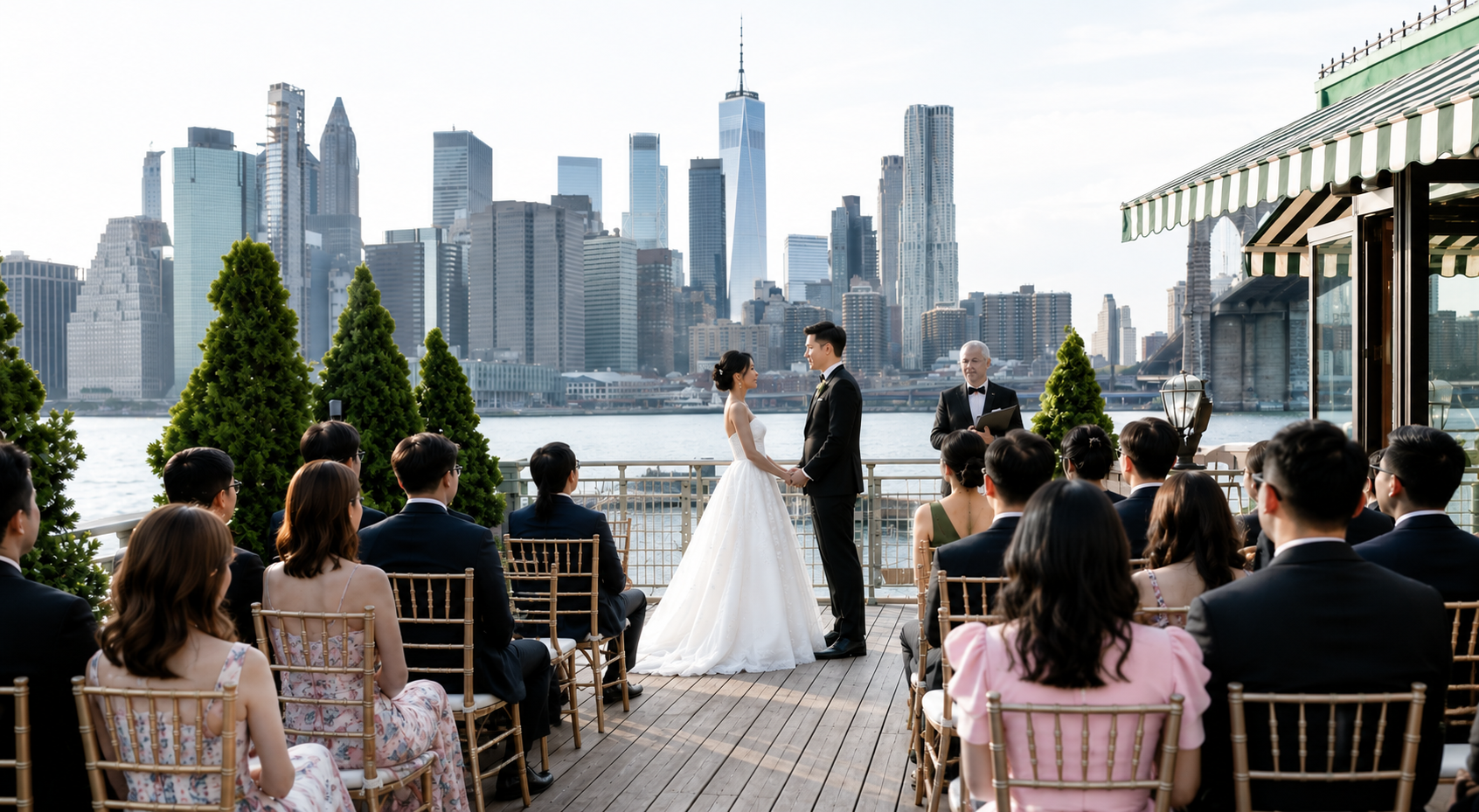 The River Café cafe skyline ceremony
