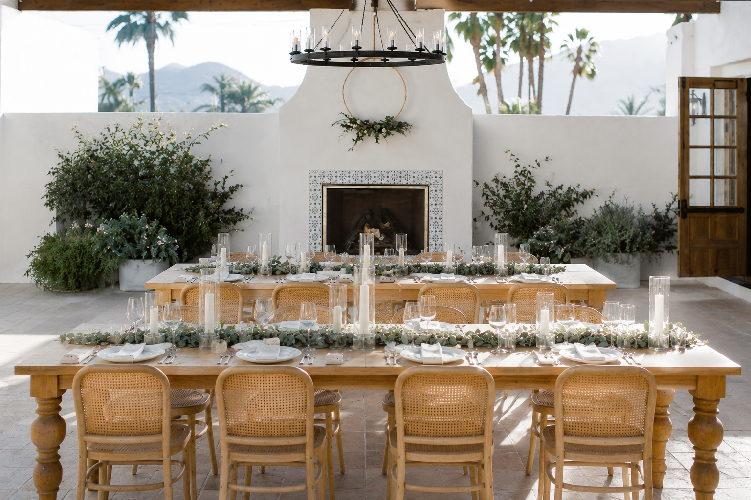 Agape 1928 courtyard reception san clemente