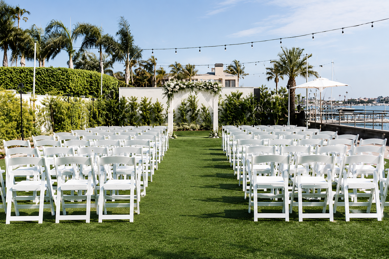 Balboa Bay Resort waterside ceremony