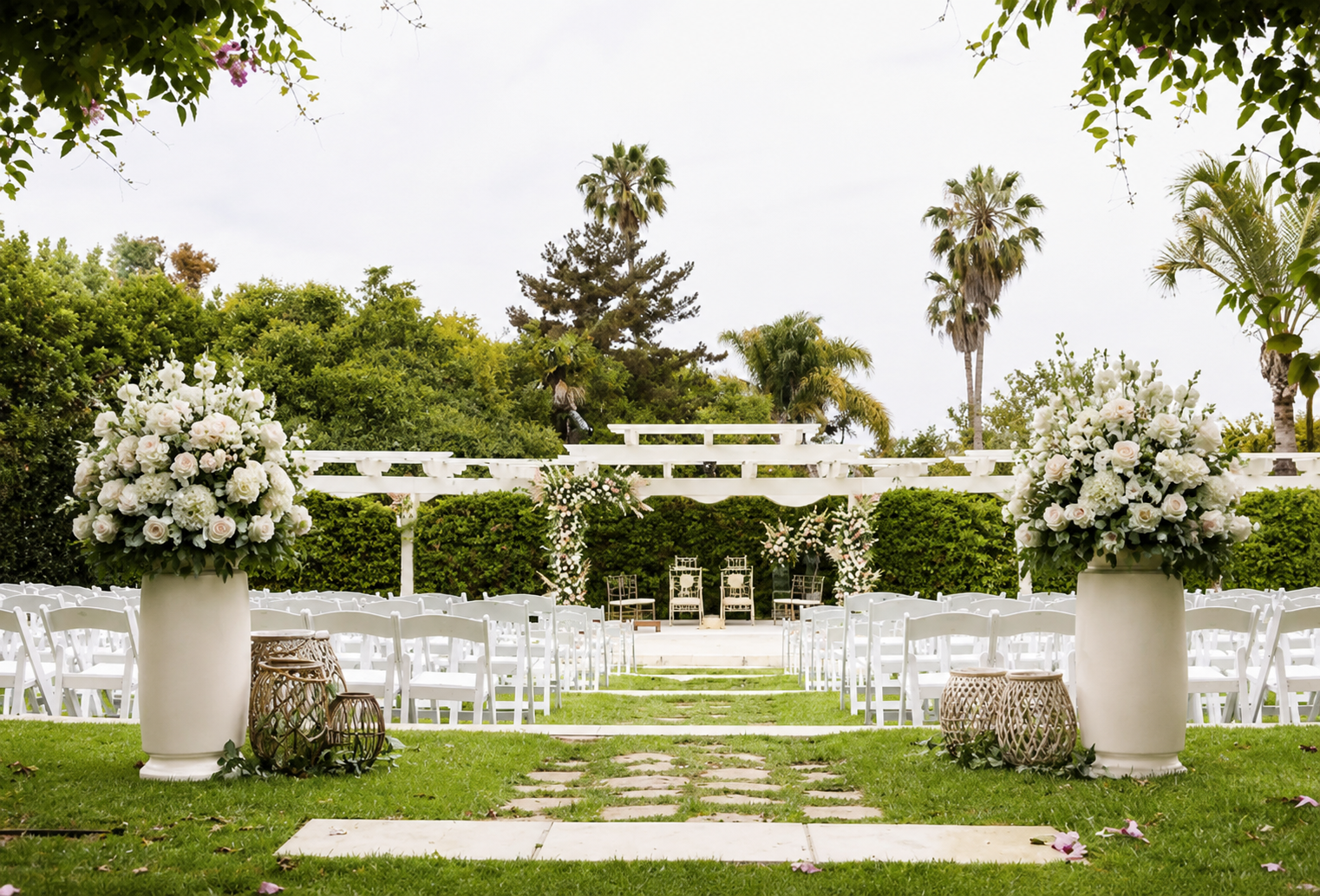 Hyatt Regency Newport Beach garden ceremony