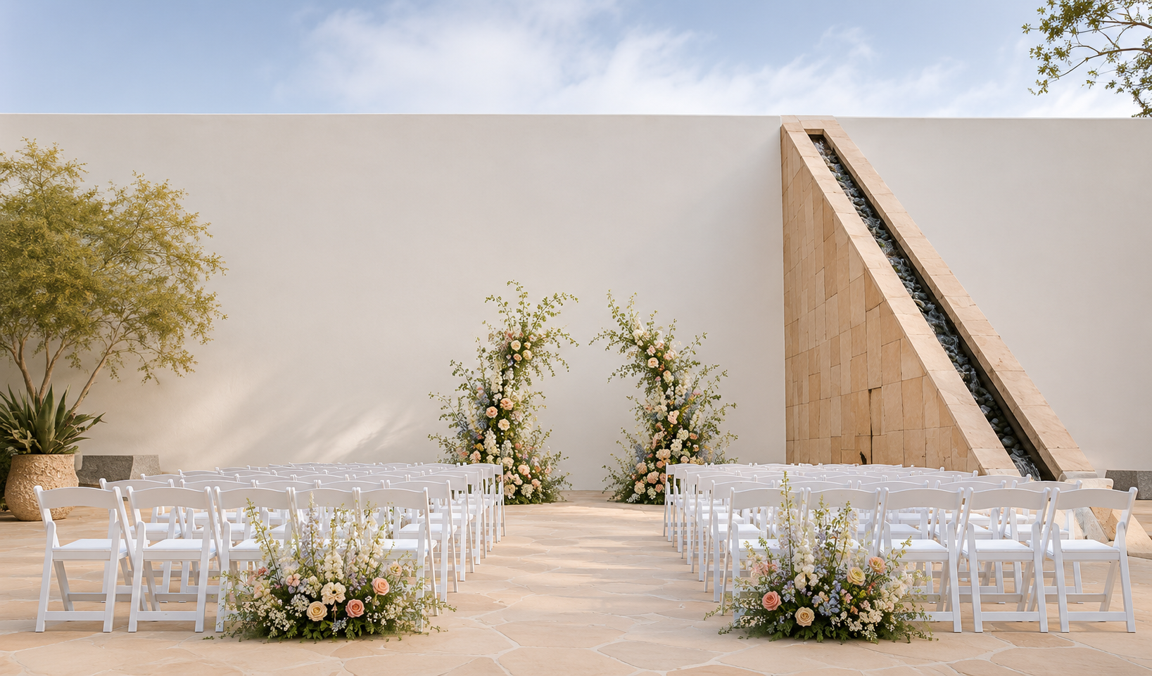 Mastro's Steakhouse Costa Mesa outdoor ceremony