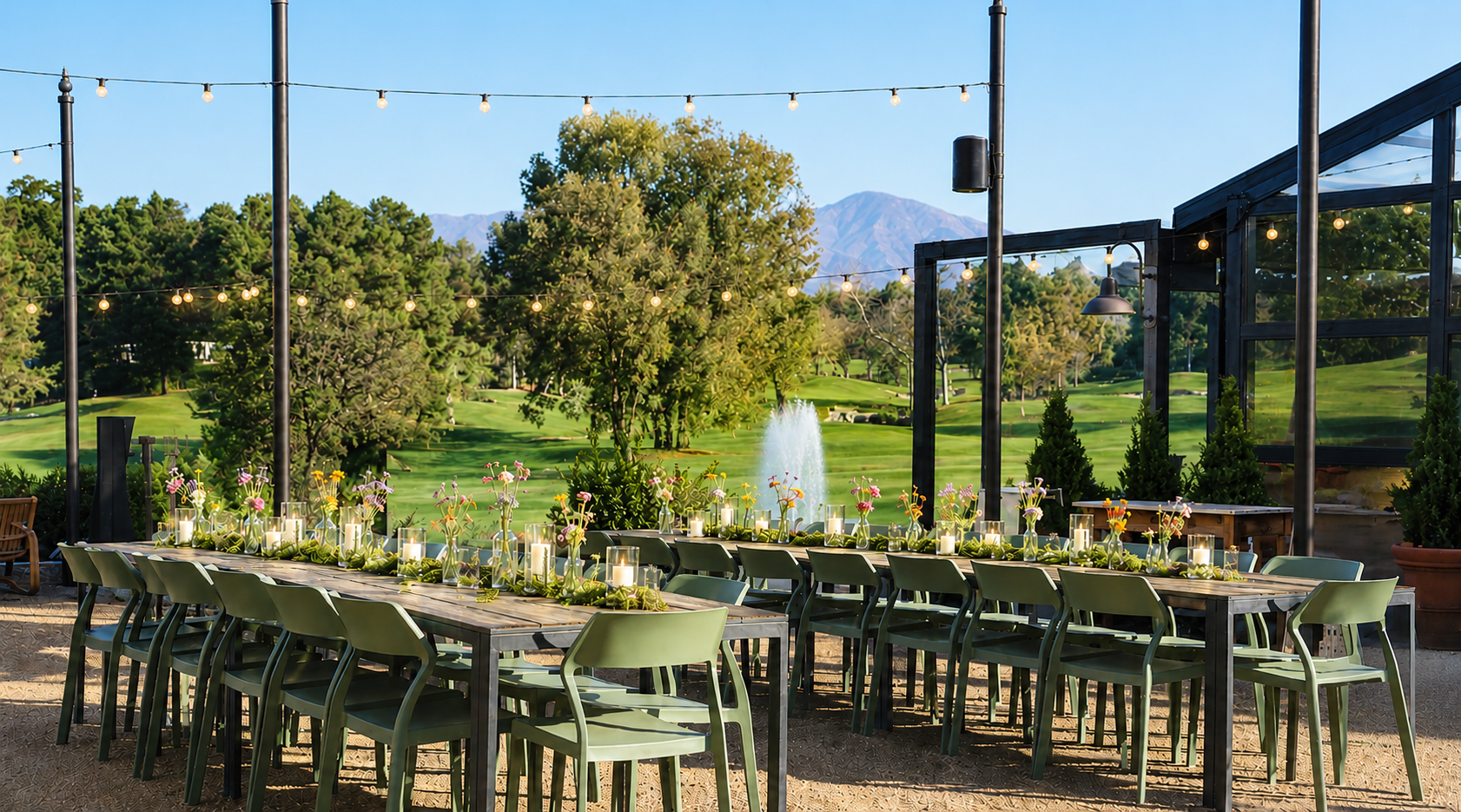 Oso Creek Golf Course courtyard reception