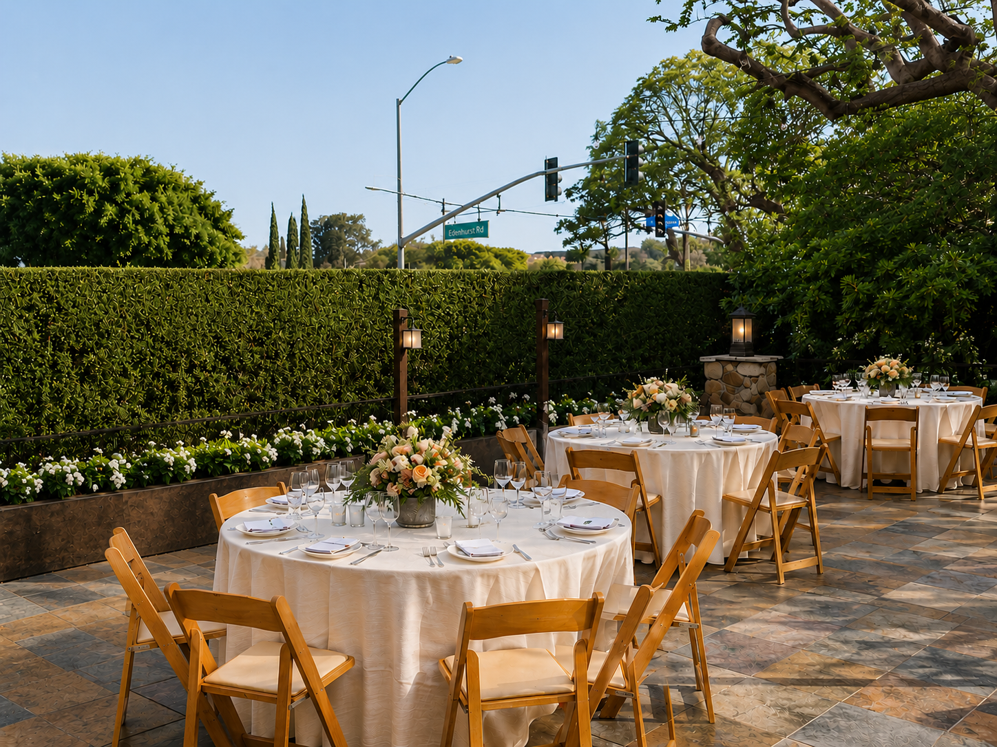 Salt Creek Grille Dana Point courtyard reception