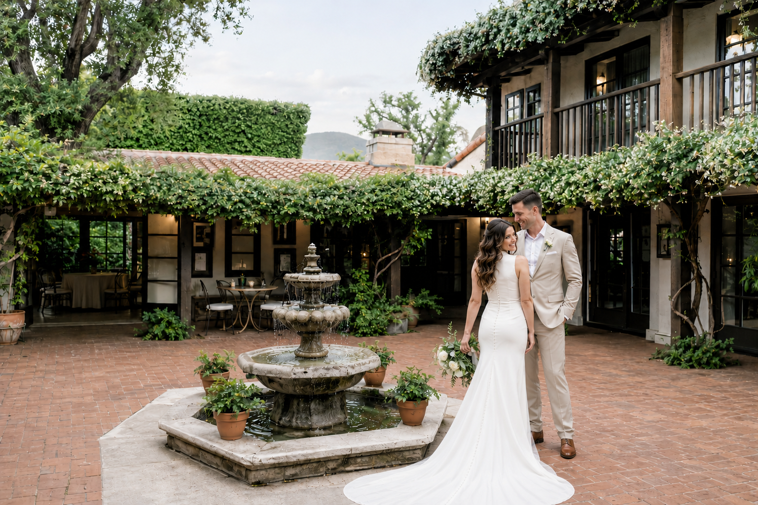 The Hacienda bridal portrait