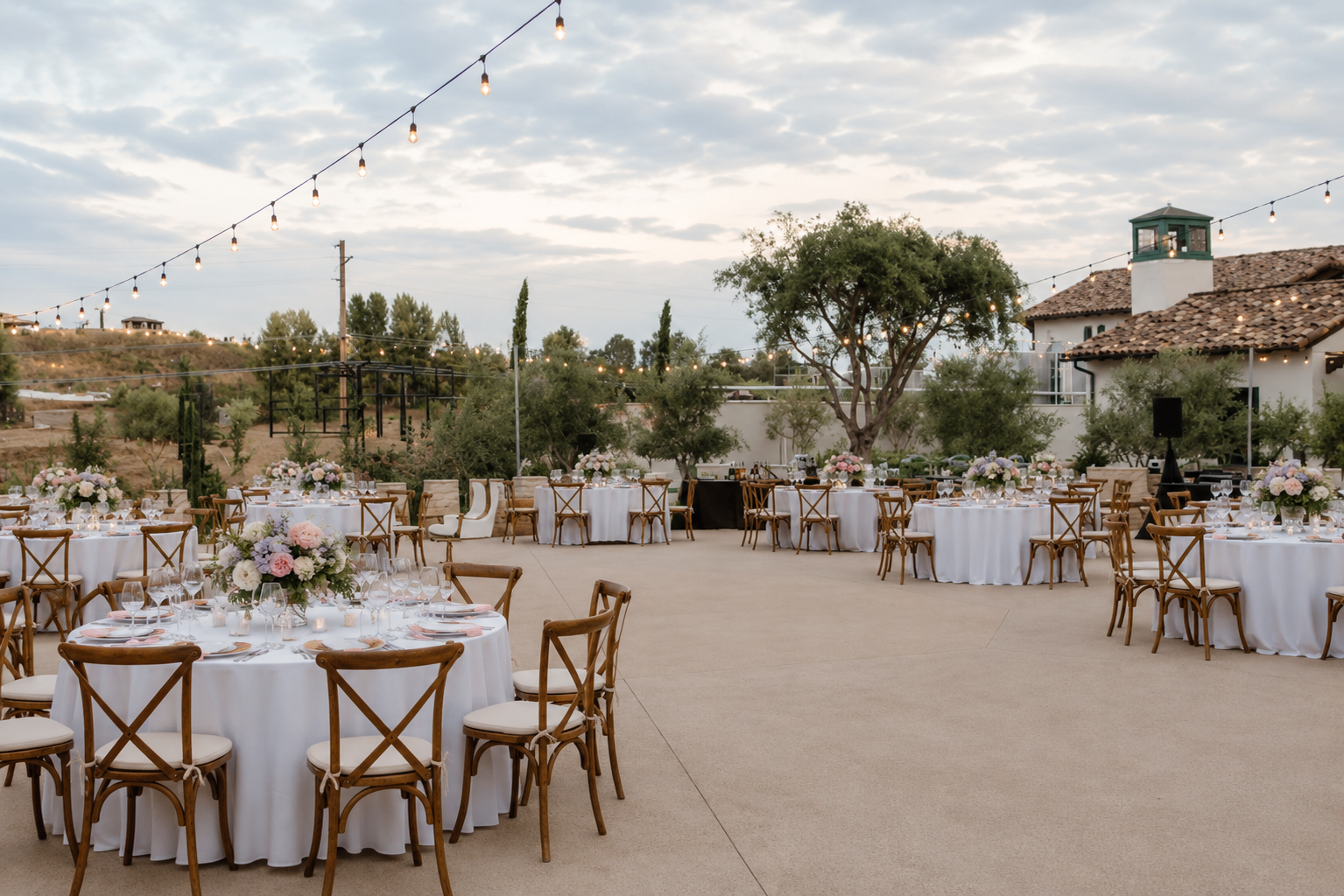 Europa Village Wineries & Resort courtyard reception
