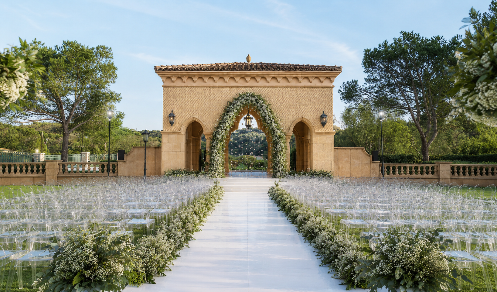 Fairmont Grand Del Mar garden ceremony