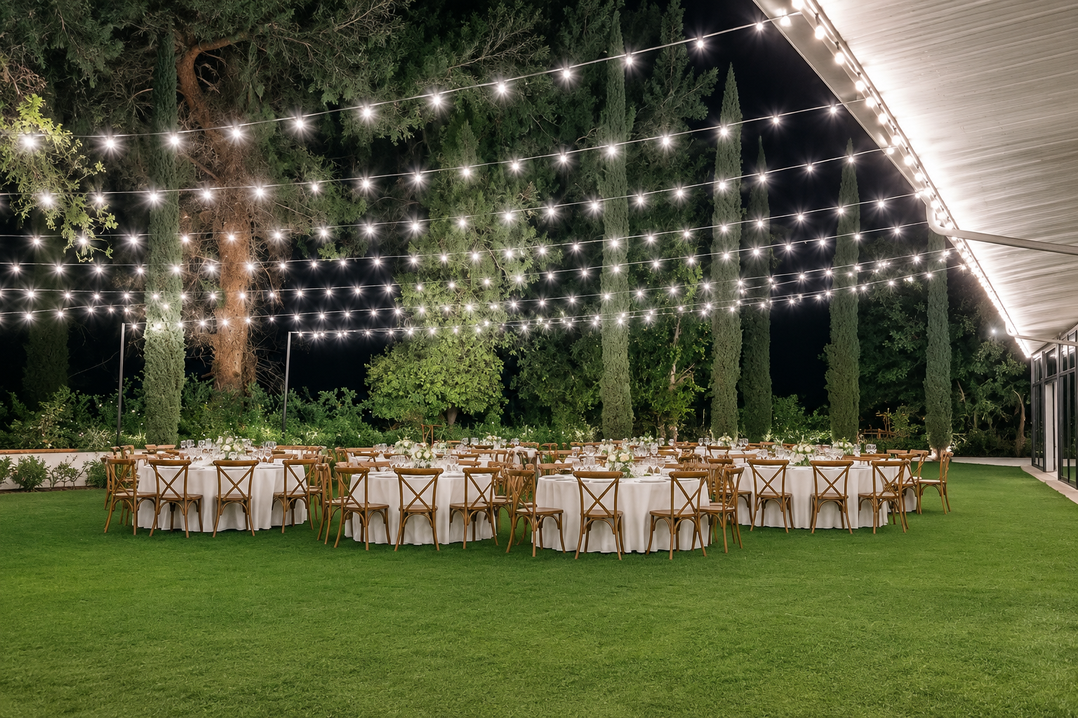 Falkner Winery garden reception