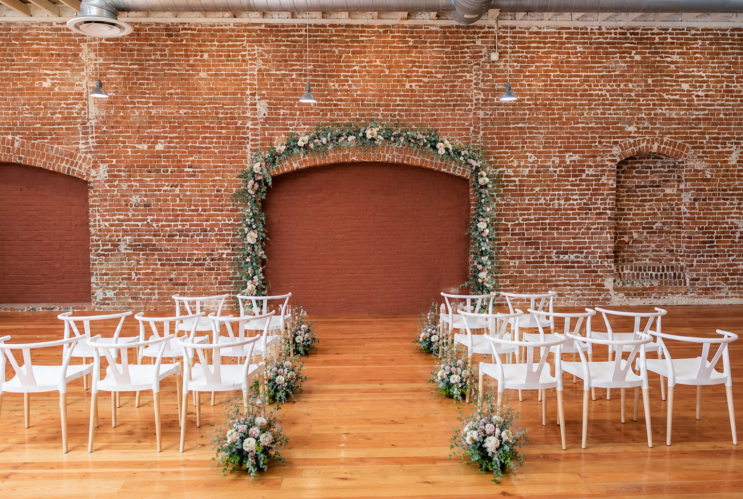 The Sinclair on G Street industrial affordable wedding ceremony