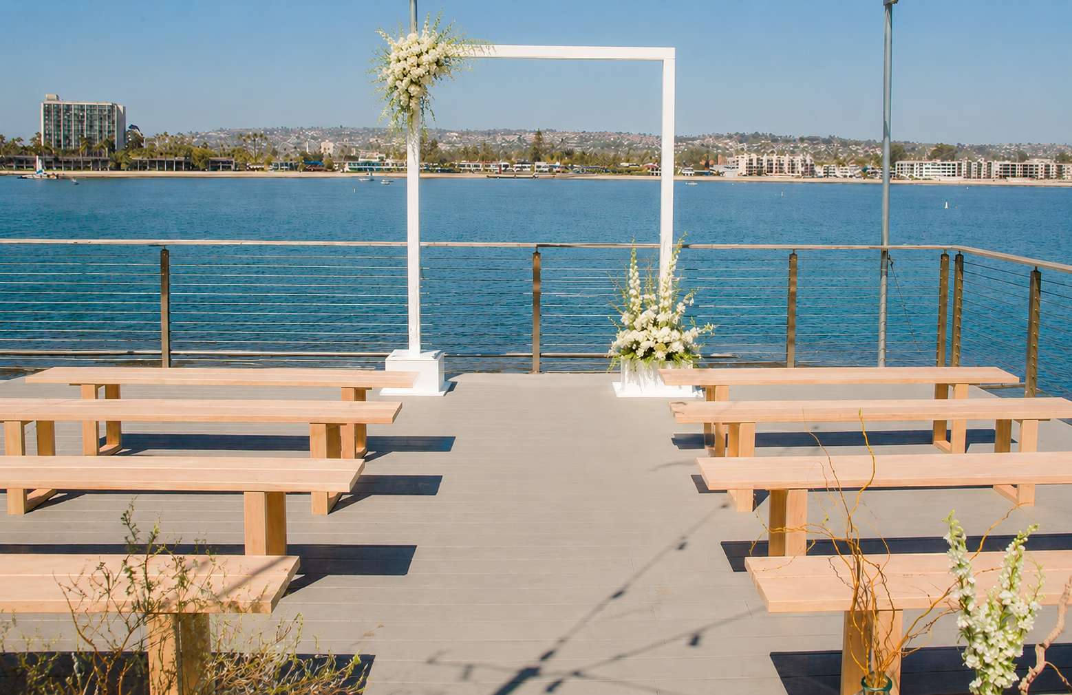 Tower Beach Club ocean view ceremony