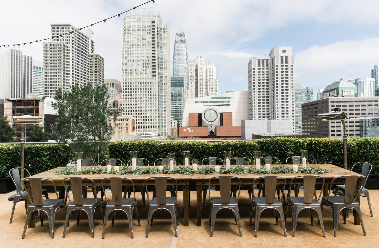 City View at Metreon intimate rooftop wedding