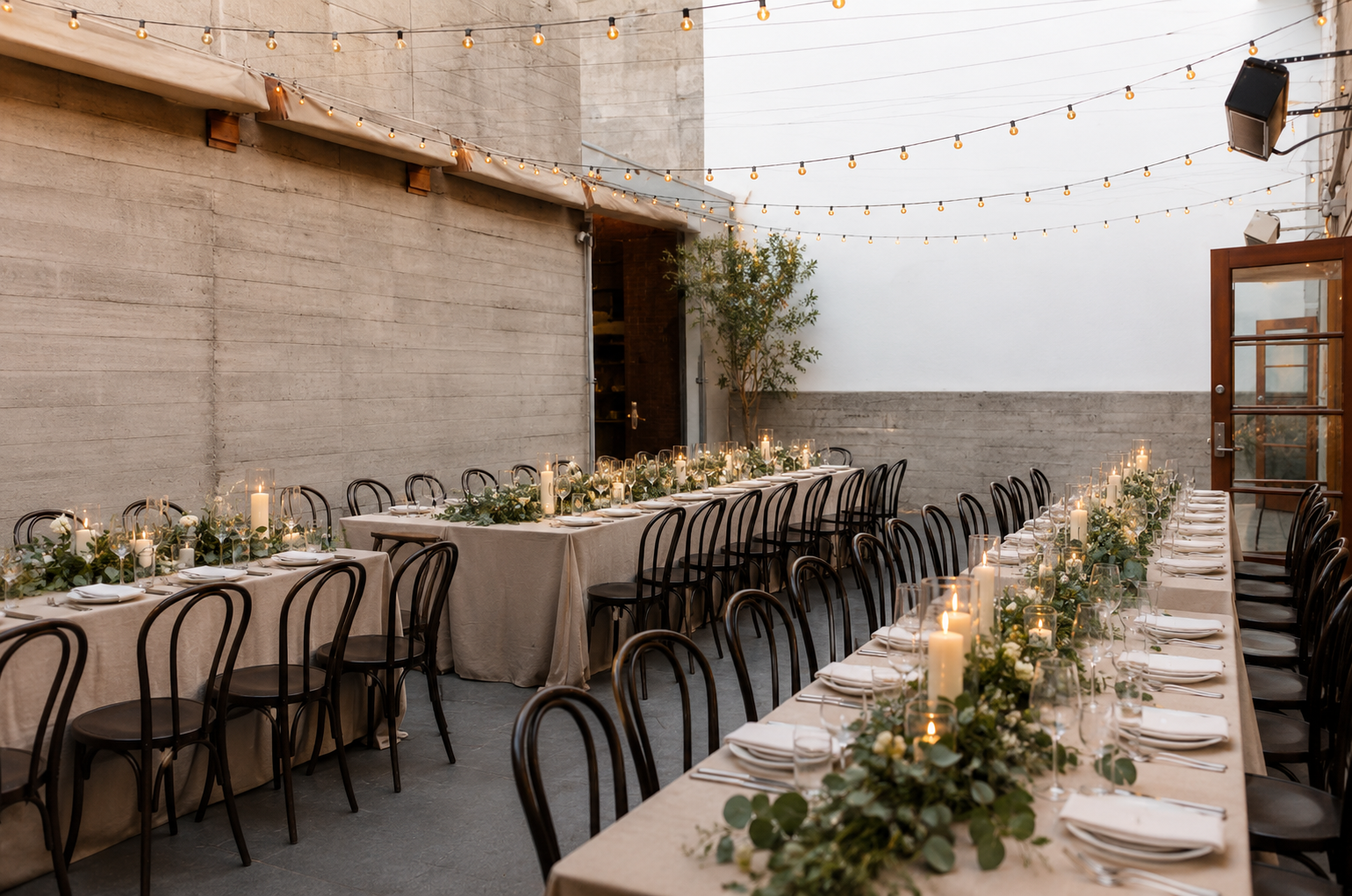 Foreign Cinema rooftop reception