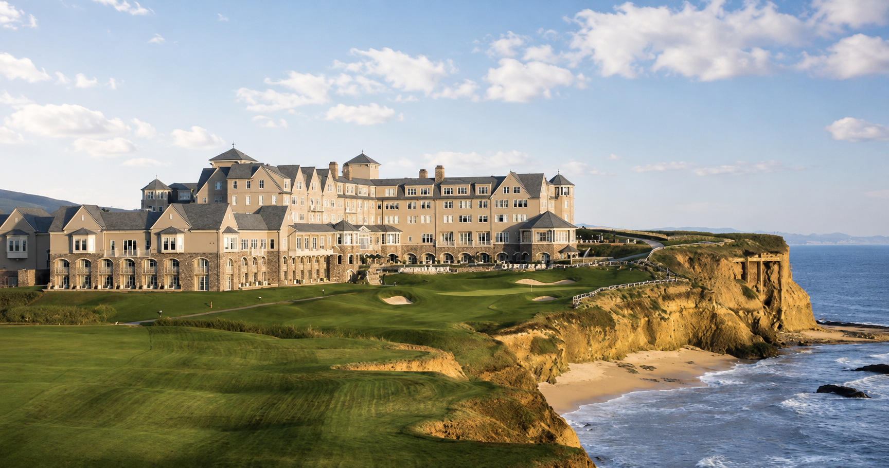 Half Moon Bay Golf Links cliffside resort property