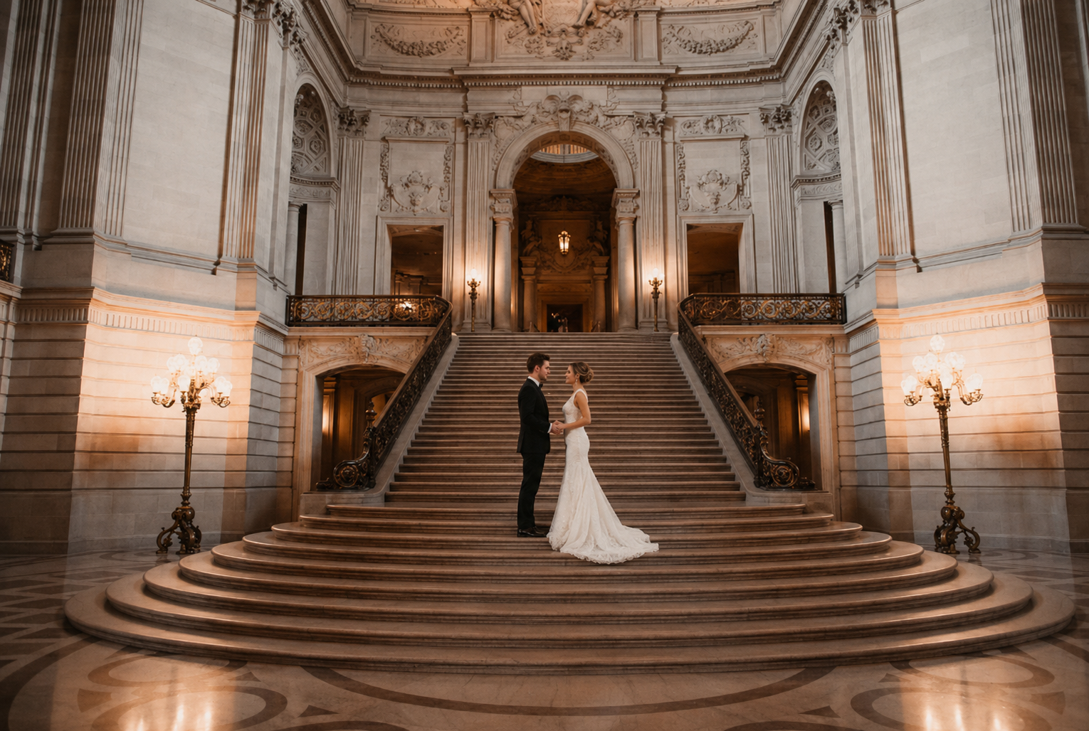 San Francisco City Hall grand staircase
