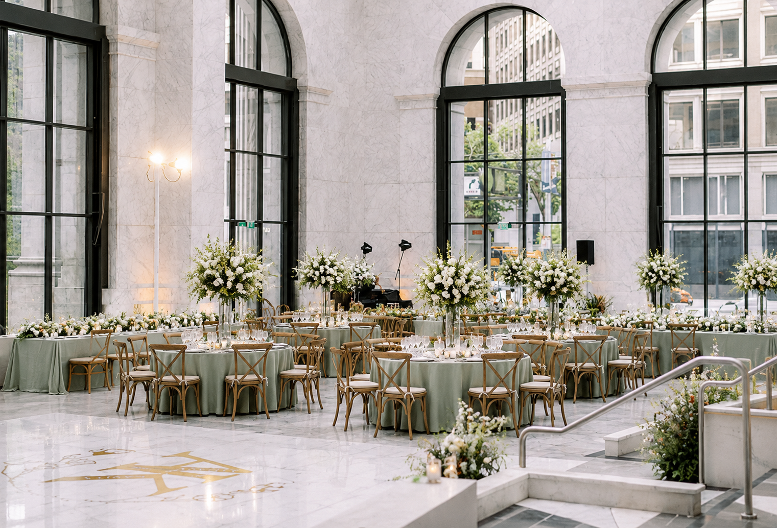 The Conservatory at One Sansome sophisticated black tie reception