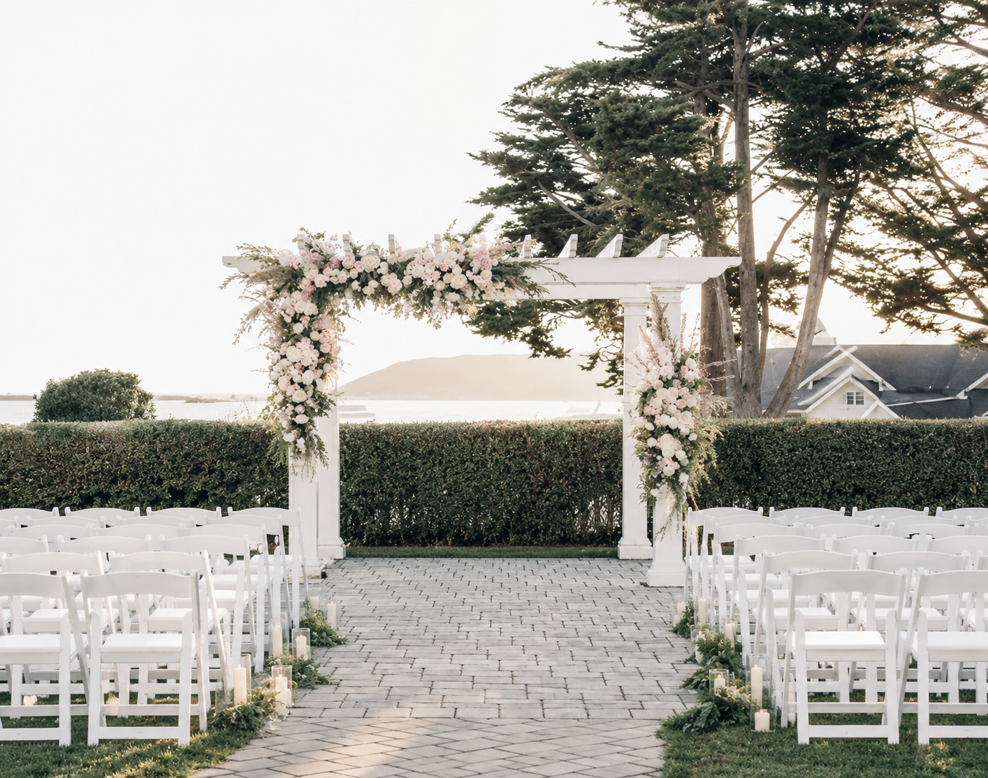 Oceano Hotel & Spa Half Moon Bay golden hour ceremony